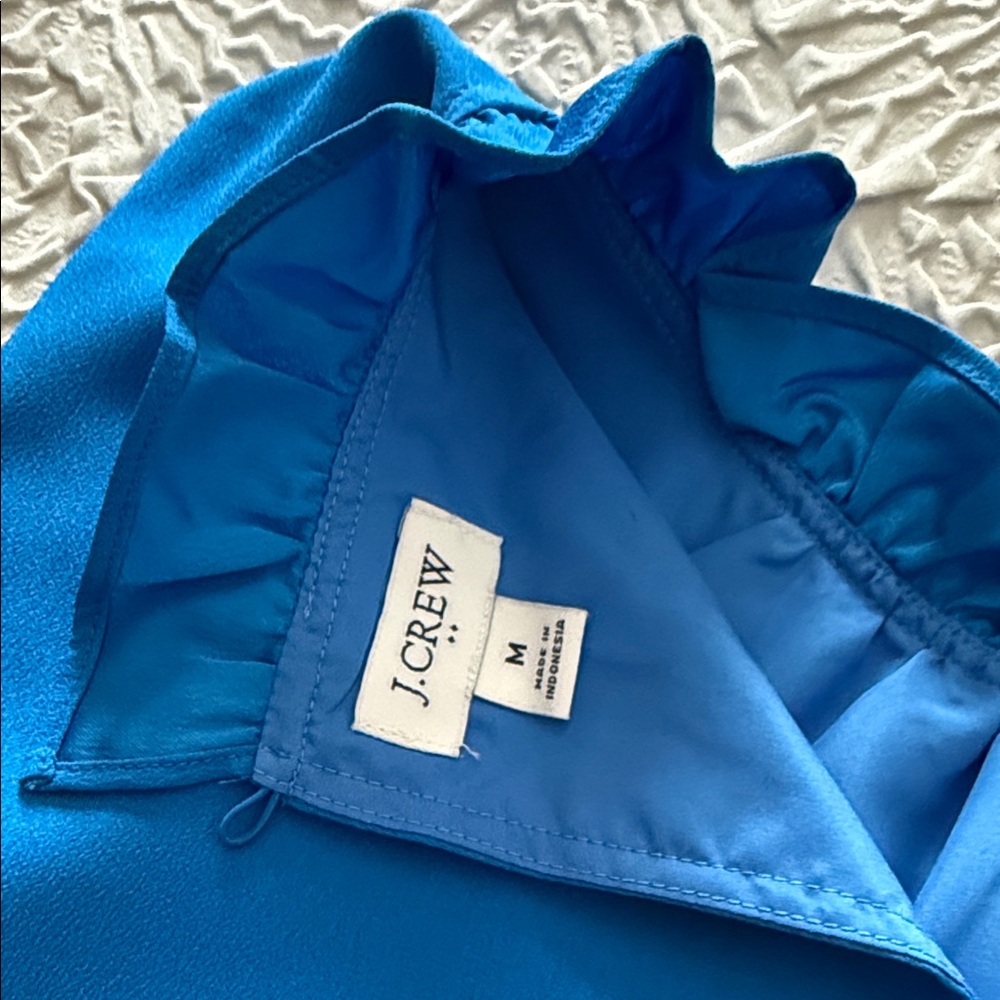 J. Crew Ruffled Neck Shell - Picture 2 of 5